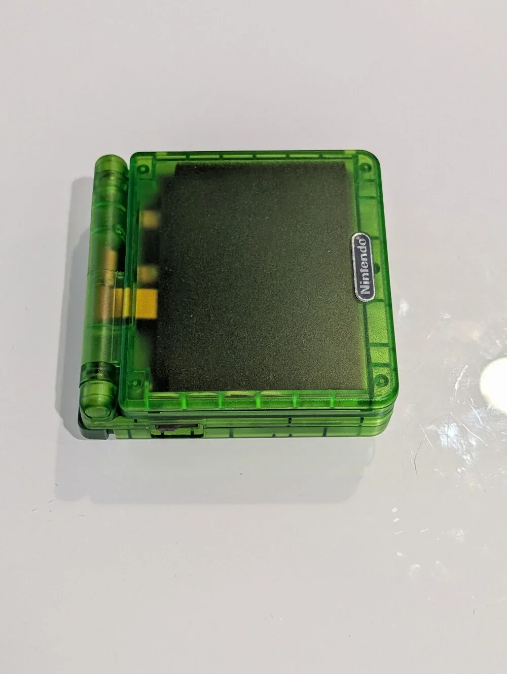 Clear Jungle Green Nintendo Game Boy Advance SP GBA SP System with v5 IPS Screen